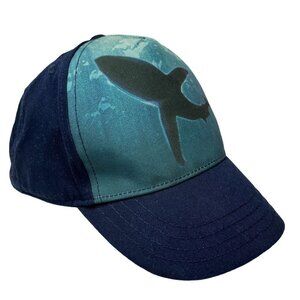Gymboree Baseball Hat Cap Boys L Blue Great‎ White Shark Snapback Adjusta…